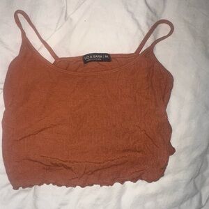 Orange Crop Fitted Camisole